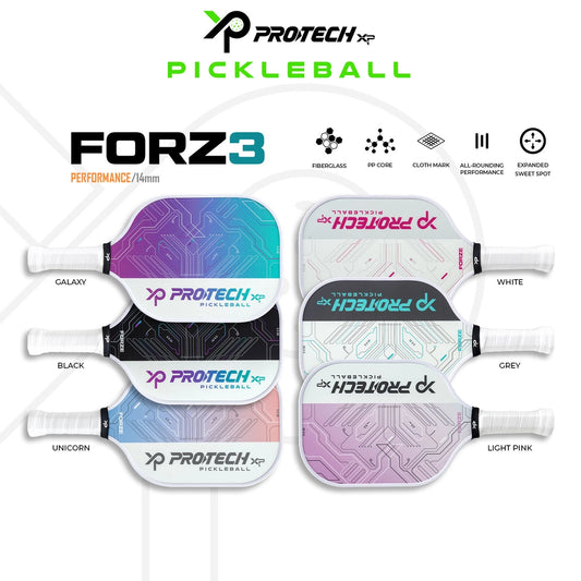 PROTECH PICKLEBALL PADDLE FORZE SERIES C/W COVER