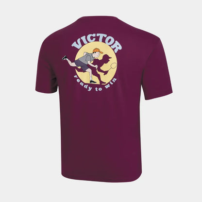 VICTOR KNITTED T-SHIRT UNISEX (T-60026 J) (TYRIAN PURPLE)