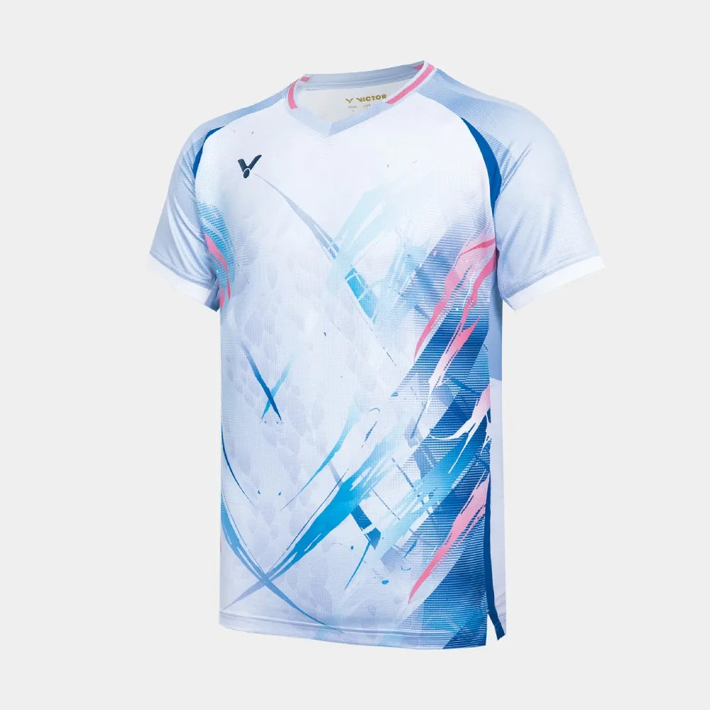 VICTOR LEE ZII JIA'S EXCLUSIVE TOURNAMENT KNITTED T-SHIRT (T-60004 M) (SKY BLUE)