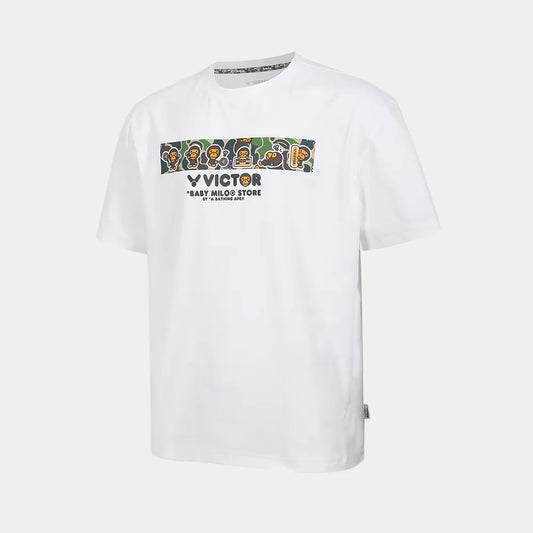 VICTOR X BABY MILO KNITTED T-SHIRT UNISEX (T-502BM A) (MILO CLOUD)