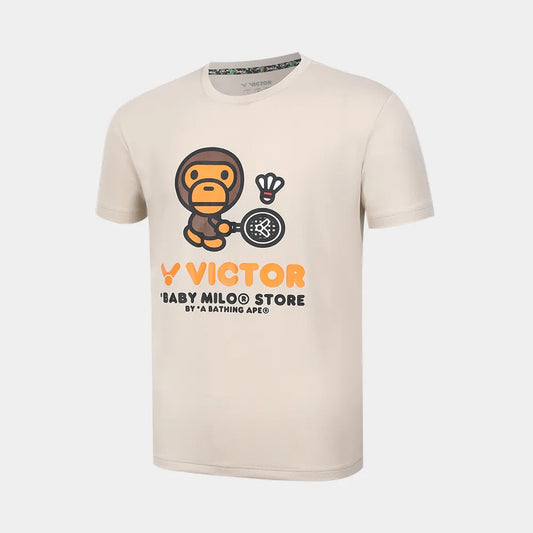 VICTOR X BABY MILO KNITTED T-SHIRT UNISEX (T-503BM V) (MILO KHAKI)