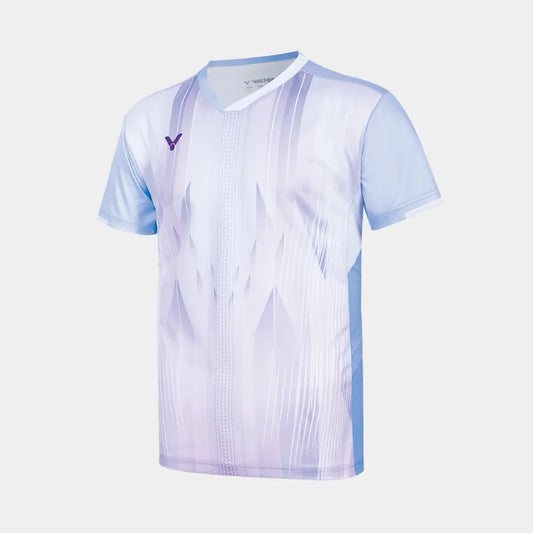VICTOR KNITTED T-SHIRT UNISEX (T-60002TD T) (MERCURY PURPLE)
