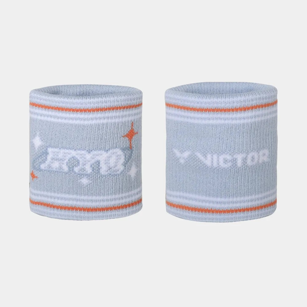 Victor X Huang Ya Qiong Collection 2.0 Wristband (SP609HYQ) (Bright White/Spiral Strike Blue/Dawn Blue)