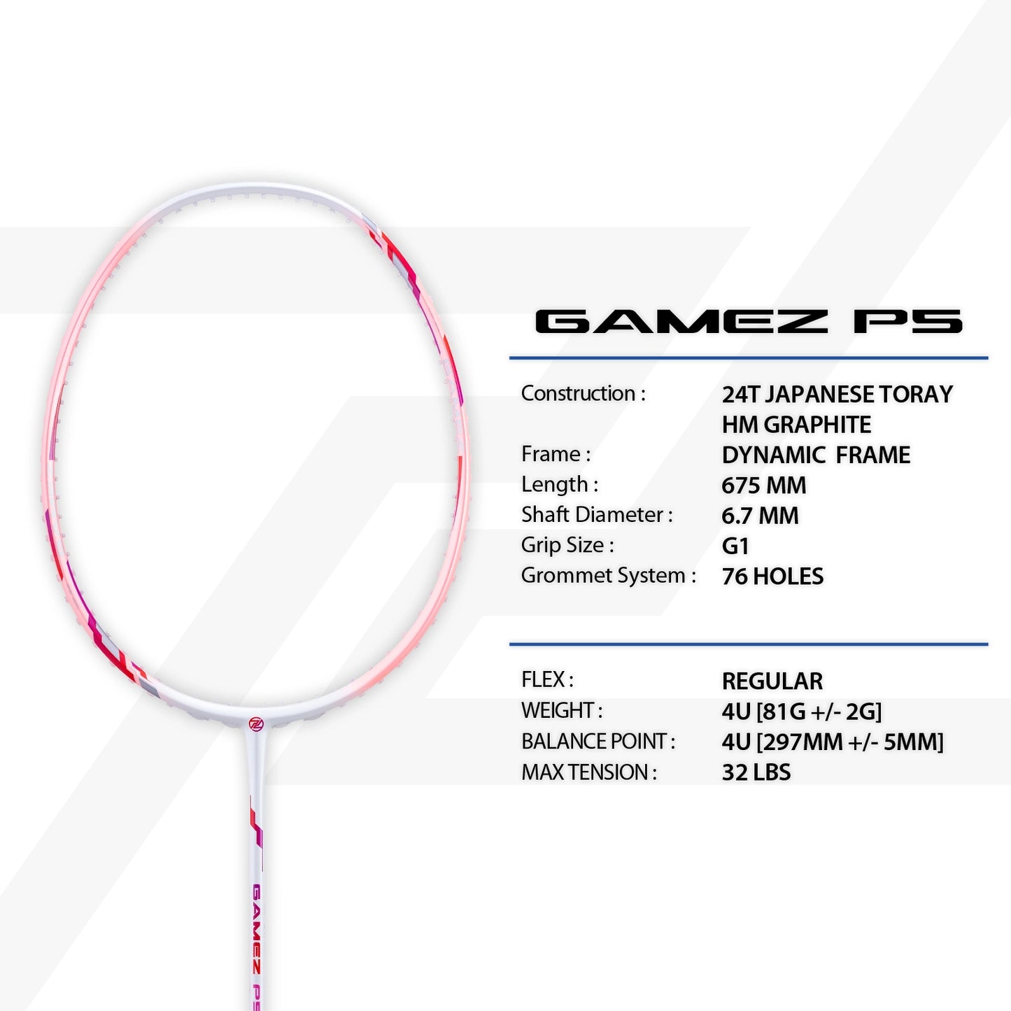 PROTECH BADMINTON RACQUET GAMEZ SERIES