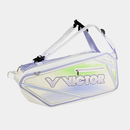 VICTOR RACQUET BAG (6 PCS) BR9216 AJ BRIGHT WHITE/LIGHT DAHLIA
