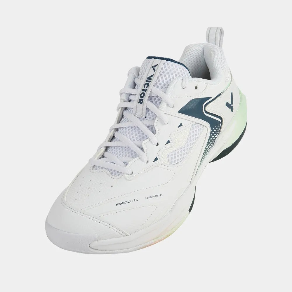 VICTOR P9200NTD (AB) BADMINTON SHOES (WHITE/BLUE WING TEAL)