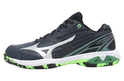 Mizuno Wave Claw 4 Wide badminton shoes 71GA264403 (black/green)