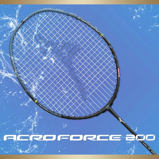 MIZUNO ACROFORCE 200 5U/G6 (CHARCOAL/ GRAYISH GREEN) BADMINTON RACQUET [UNSTRUNG]