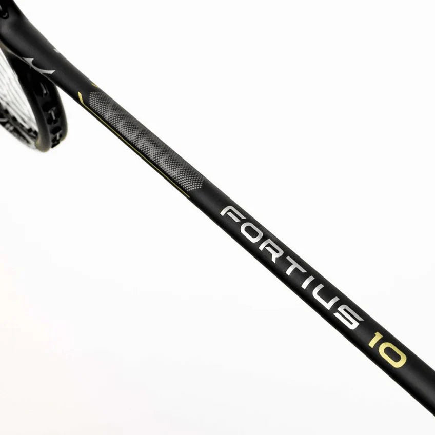 MIZUNO FORTIUS 10 4U/G6 (BLACK/GOLD) BADMINTON RACQUET [UNSTRUNG]