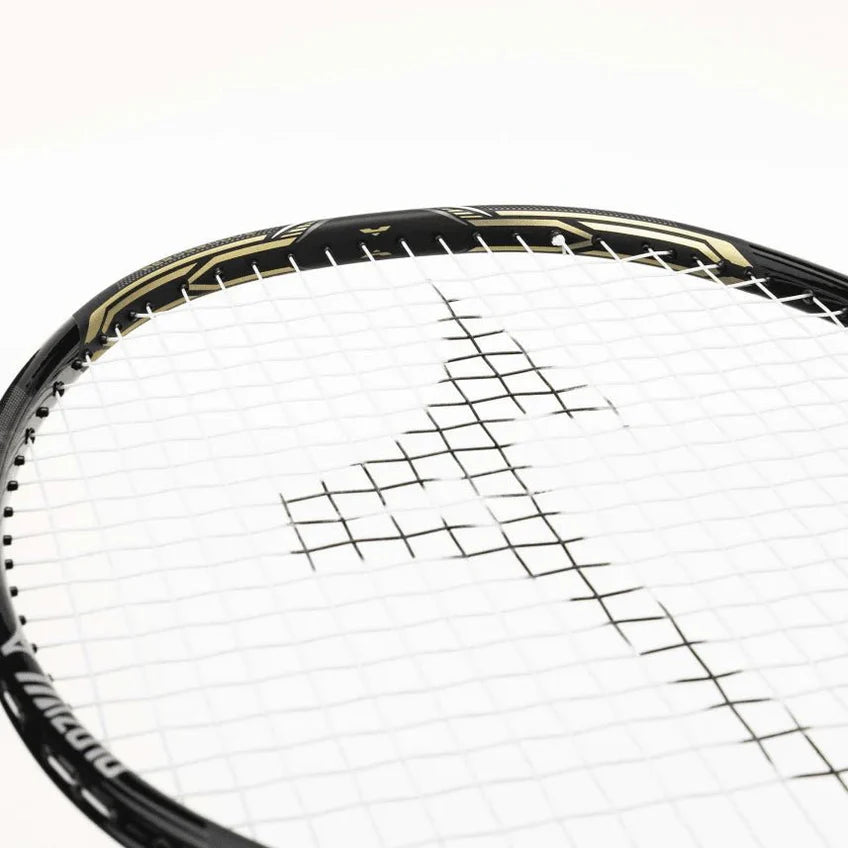 MIZUNO FORTIUS 10 4U/G6 (BLACK/GOLD) BADMINTON RACQUET [UNSTRUNG]