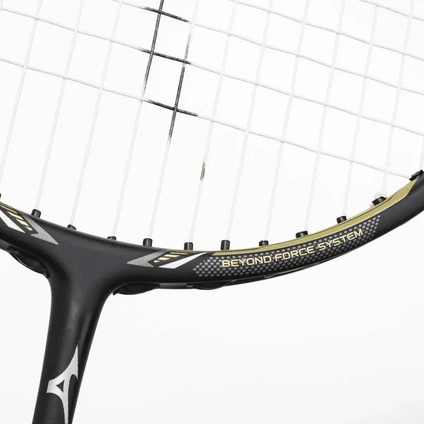 MIZUNO FORTIUS 10 4U/G6 (BLACK/GOLD) BADMINTON RACQUET [UNSTRUNG]