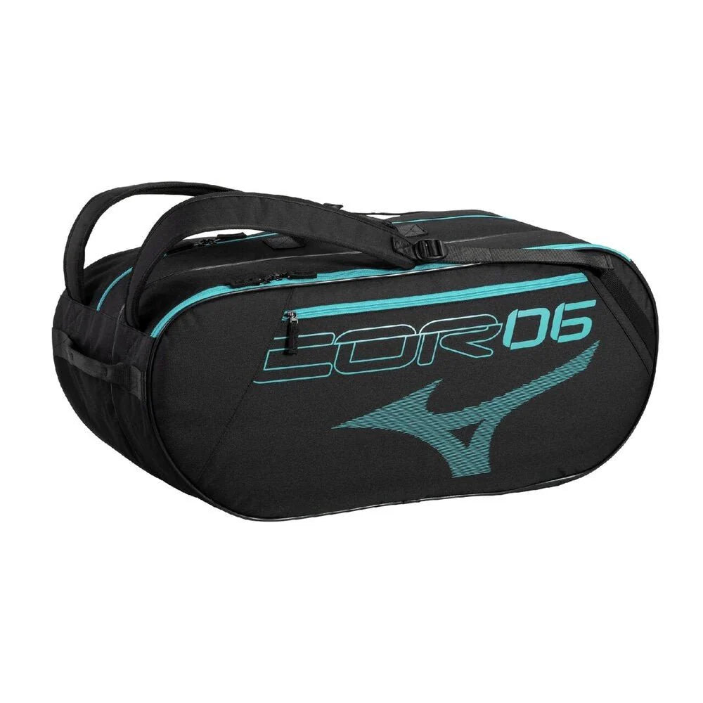 MIZUNO PRO SERIES RACQUET BAG (6 PCS) - BLACK/BLUE