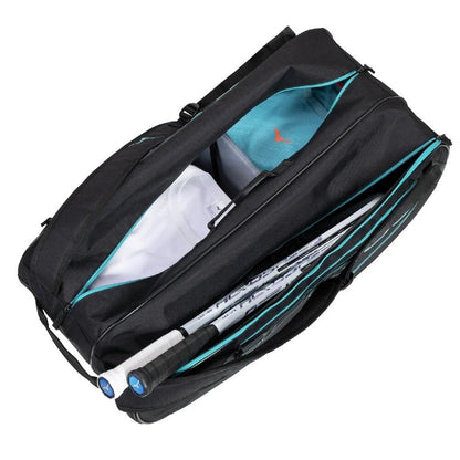 MIZUNO PRO SERIES RACQUET BAG (6 PCS) - BLACK/BLUE
