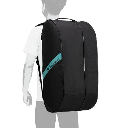 MIZUNO PRO SERIES RACQUET BAG (6 PCS) - BLACK/BLUE