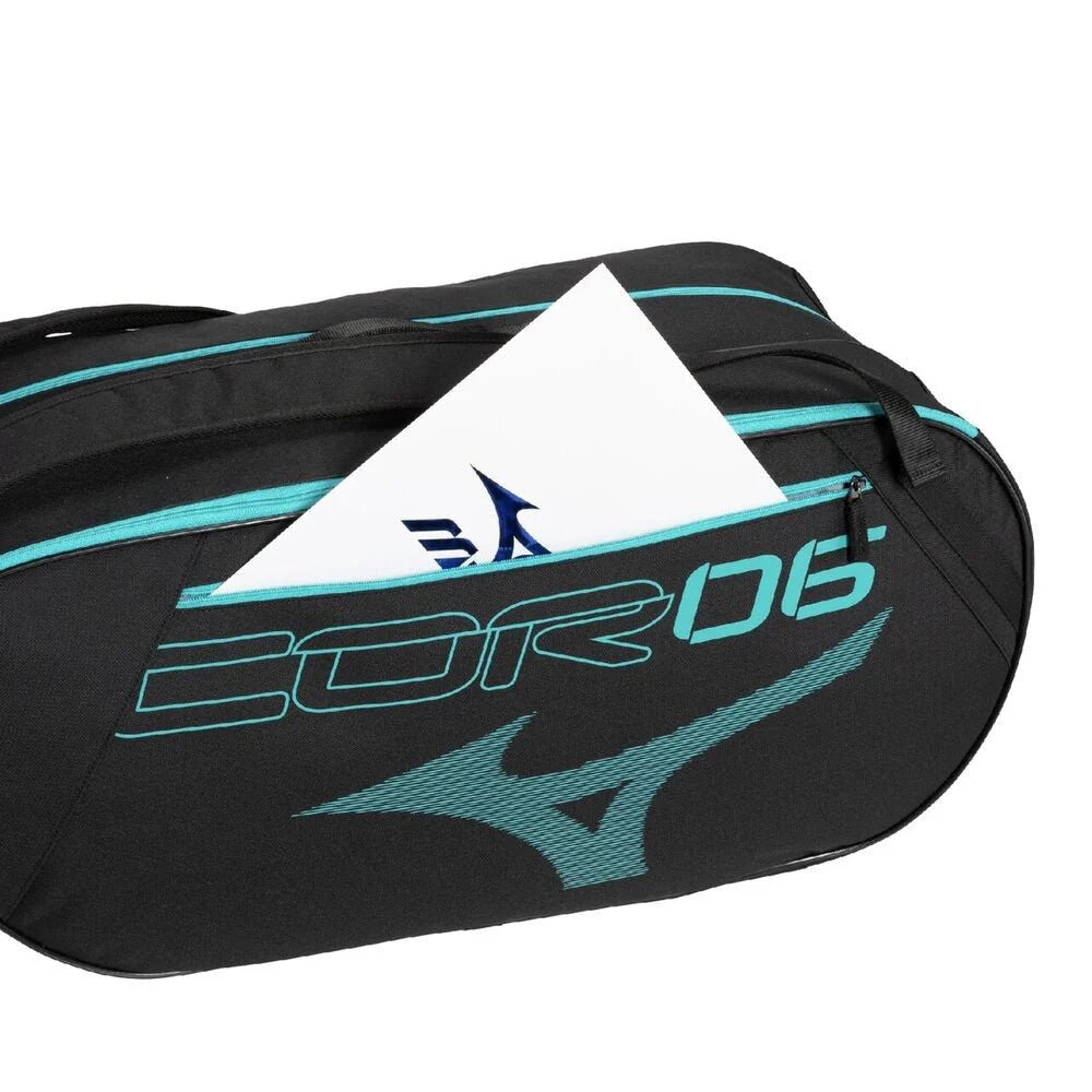 MIZUNO PRO SERIES RACQUET BAG (6 PCS) - BLACK/BLUE