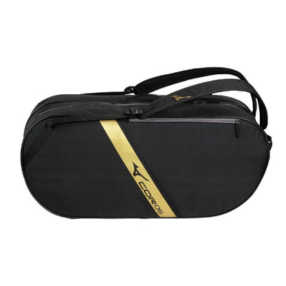 MIZUNO PRO SERIES RACQUET BAG (6 PCS) - BLACK/GOLD
