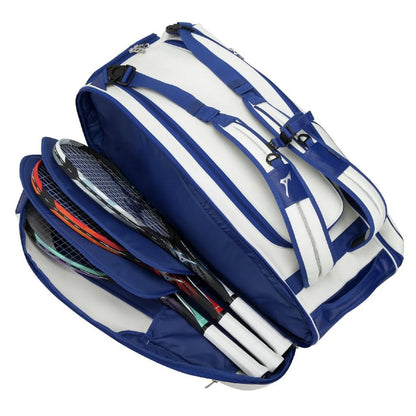 Mizuno tour racquet bag (9 PCS) blue/white