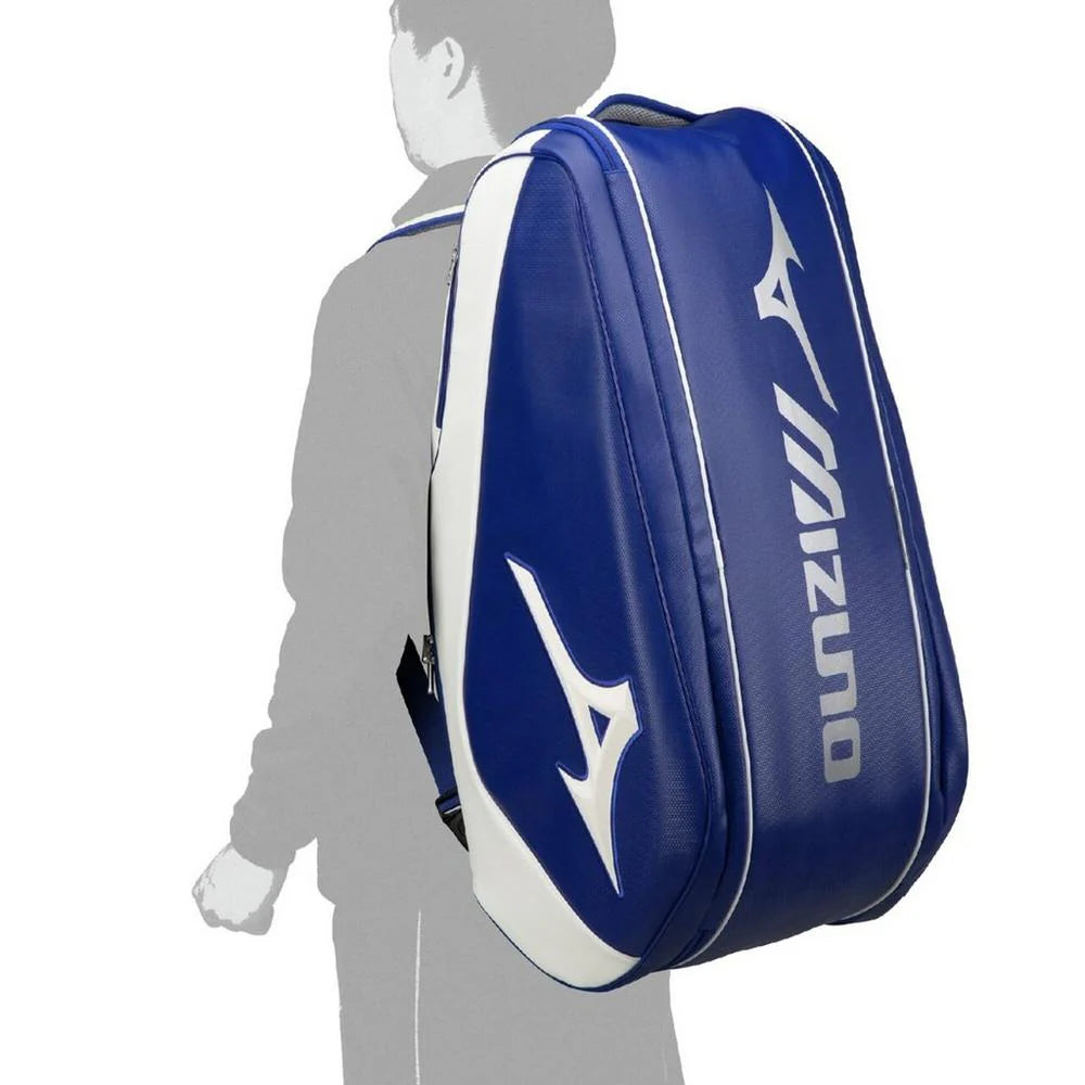 Mizuno tour racquet bag (9 PCS) blue/white