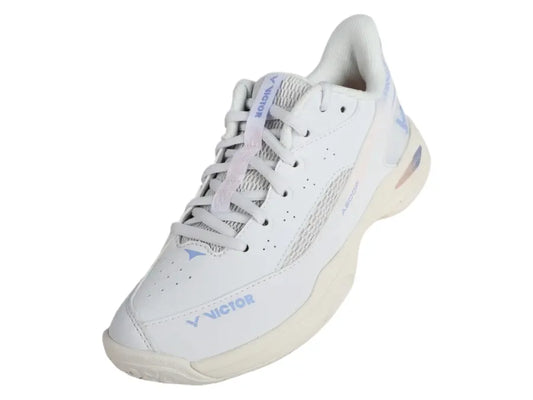 VICTOR A600F (AT) FEMALE BADMINTON SHOES PEARLY WHITE/BLUE VIOLET