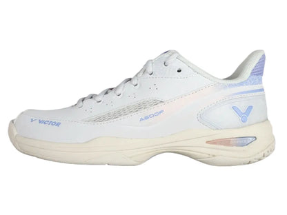 Victor A600F (AT) female badminton shoes (pearly white/blue violet)