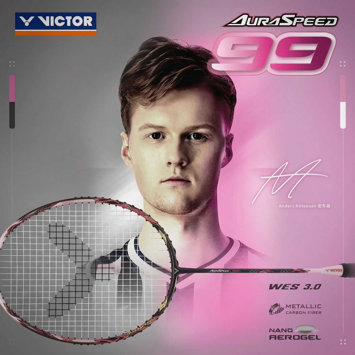 VICTOR AURASPEED 99 (ARS-99/J) 4U/G5 BADMINTON RACQUET [UNSTRUNG]
