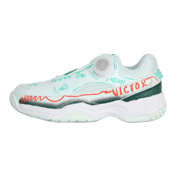 VICTOR A170IIJR (RG) JUNIOR BADMINTON SHOES SOOTHING SEA/VERDIGRIS