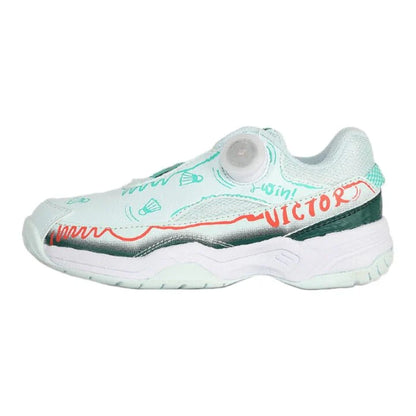 VICTOR A170IIJR (RG) JUNIOR BADMINTON SHOES SOOTHING SEA/VERDIGRIS