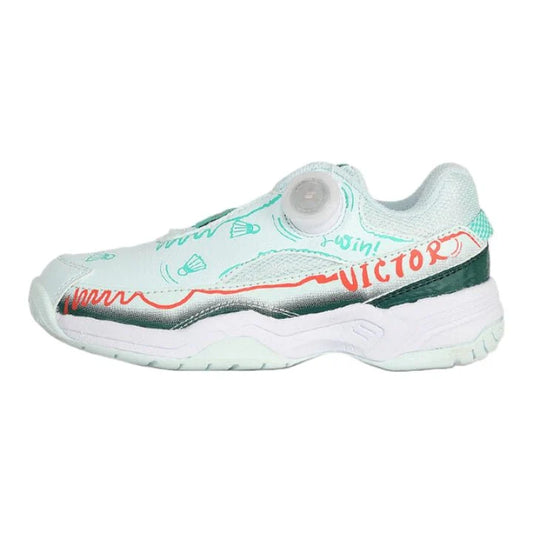 VICTOR A170IIJR (RG) JUNIOR BADMINTON SHOES SOOTHING SEA/VERDIGRIS