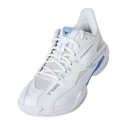 VICTOR A550 (AM) BADMINTON SHOES (WHITE/LIGHT BLUE)
