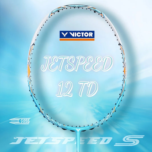 VICTOR JETSPEED 12 TD R BADMINTON RACQUET (JS-12 TD/R) [UNSTRUNG]
