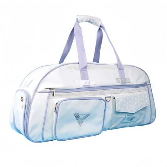 VICTOR RECTANGULAR RACQUET BAG (6PCS) BR5643 AT WHITE/WHITE/LAVENDER FOG
