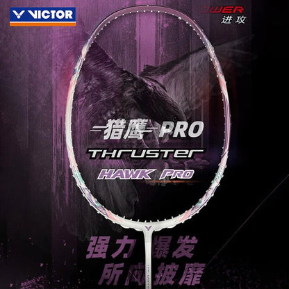 VICTOR THRUSTER HAWK PRO J BADMINTON RACQUET (TK-HAWK PRO/J) [UNSTRUNG]