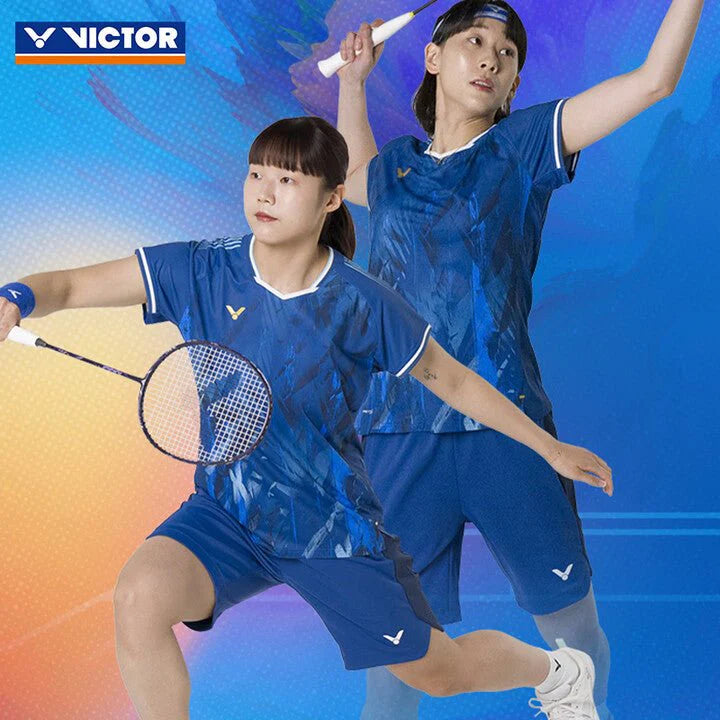 VICTOR TOURNAMENT SERIES WOMEN'S KNITTED T-SHIRT T-56000 B NAVY