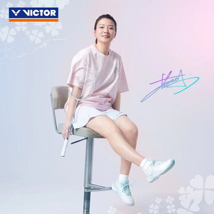 VICTOR P8500NLITE HYQ (AM) BADMINTON SHOES WHITE/QUIET TIDE