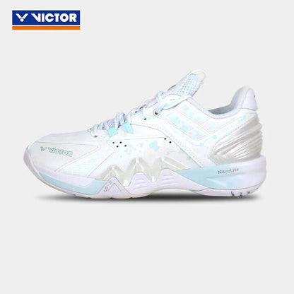 VICTOR P8500NLITE HYQ (AM) BADMINTON SHOES WHITE/QUIET TIDE