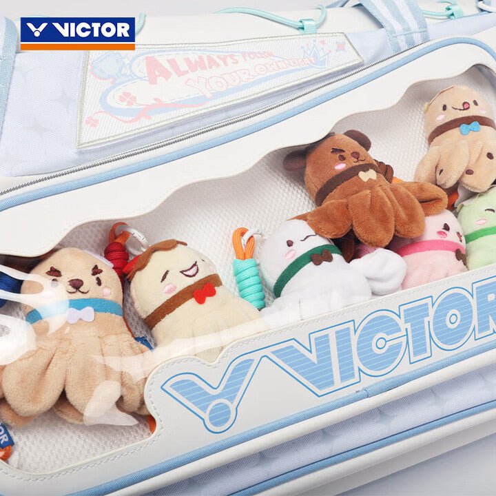 VICTOR X HYQ RECTANGULAR RACQUET BAG (6 PCS) BR5658HYQ - WHITE/BLUE