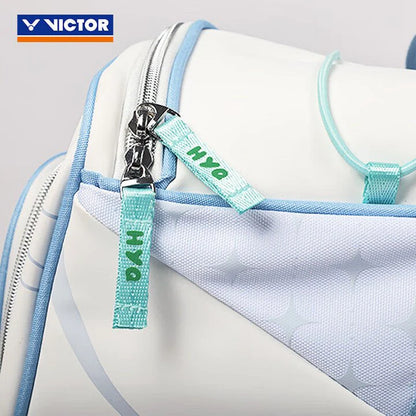VICTOR X HYQ RECTANGULAR RACQUET BAG (6 PCS) BR5658HYQ - WHITE/BLUE