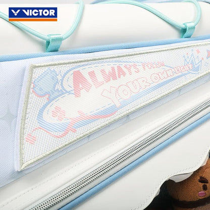 VICTOR X HYQ RECTANGULAR RACQUET BAG (6 PCS) BR5658HYQ - WHITE/BLUE