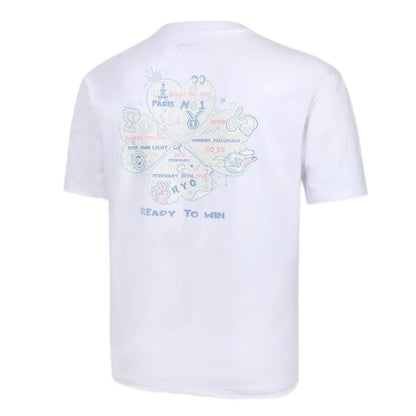 VICTOR X HYQ UNISEX T-SHIRT T-501HYQ A WHITE