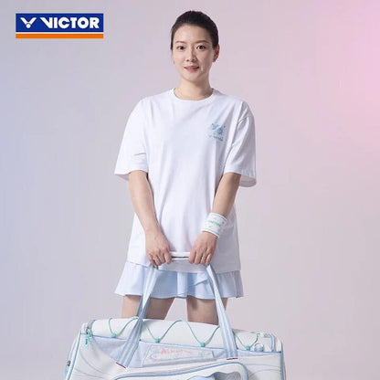 VICTOR X HYQ UNISEX T-SHIRT T-501HYQ A WHITE