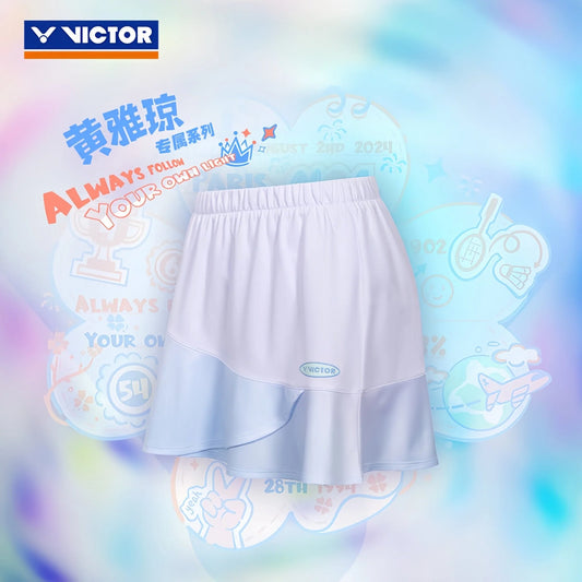 VICTOR X HYQ WOMEN'S SKIRT K-502HYQ AM BRIGHT WHITE