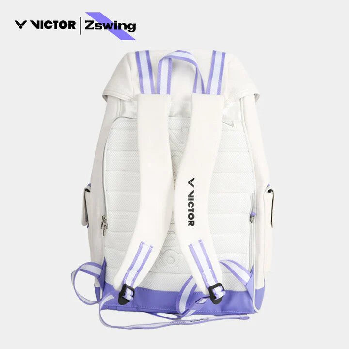 VICTOR X ZSW BACKPACK BR5056ZSW AJ PEARL WHITE/ LILAC PURPLE