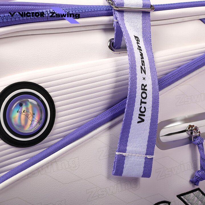 VICTOR X ZSW RECTANGULAR RACQUET BAG (6 PCS) BR5656ZSW AJ - White/Purple