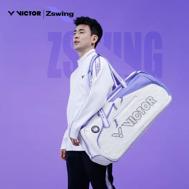 VICTOR X ZSW RECTANGULAR RACQUET BAG (6 PCS) BR5656ZSW AJ - White/Purple