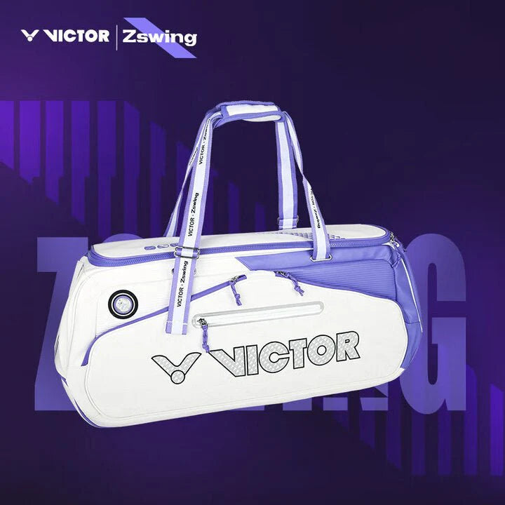 VICTOR X ZSW RECTANGULAR RACQUET BAG (6 PCS) BR5656ZSW AJ - White/Purple