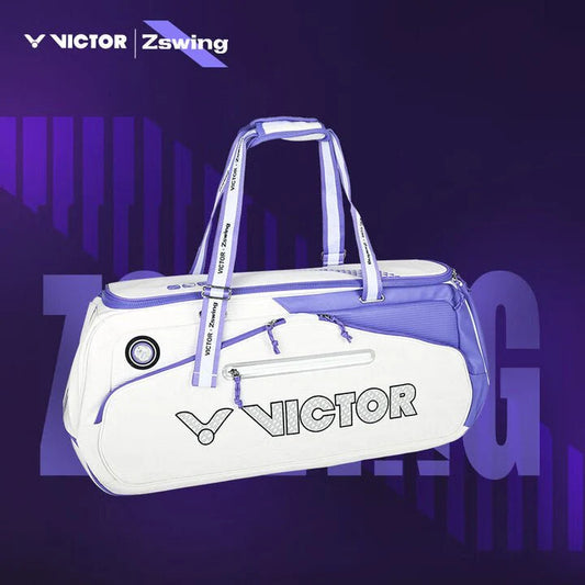 VICTOR X ZSW RECTANGULAR RACQUET BAG (6 PCS) BR5656ZSW AJ - White/Purple