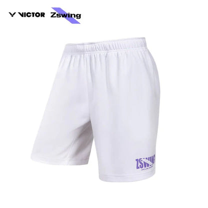 VICTOR X ZSW UNISEX KNITTED SHORTS R-504ZSW A WHITE